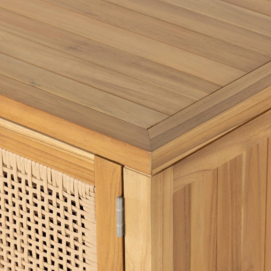 Merit Outdoor Sideboard In Natural Teak by FOUR HANDS