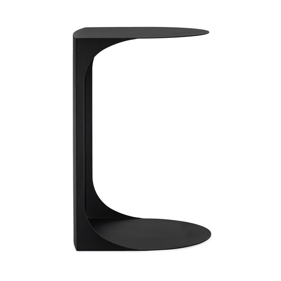 Cote Metal 16" Accent Table Black by Classic Home