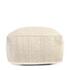 Halter Ivory Pouf by Classic Home