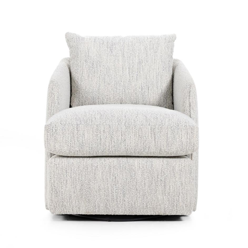 Whittaker Swivel Chair In Merino Cotton by FOUR HANDS