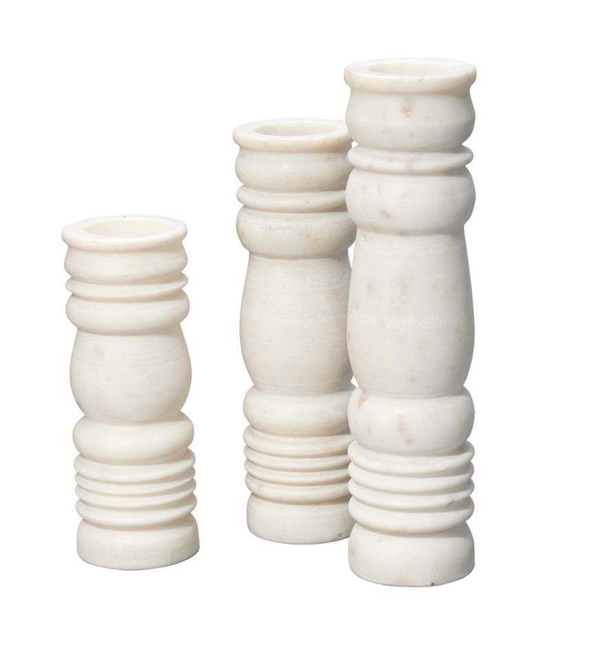  Monument Marble Candlesticks (set of 3)  by Jamie Young