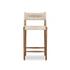 Lomas Bar + Counter Outdoor Stool - Vintage White by Four Hands