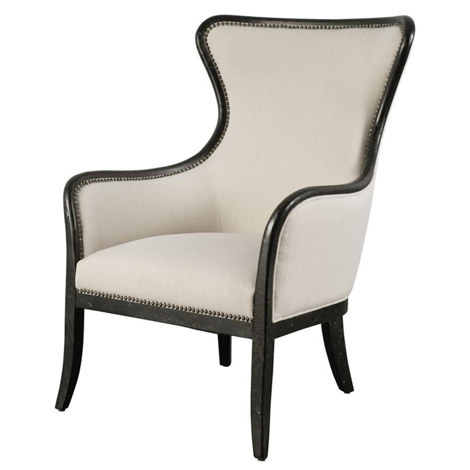 Sandy Wing Back Armchair by Uttermost
