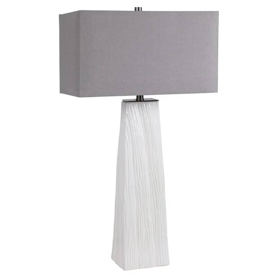 Sycamore White Table Lamp by Uttermost