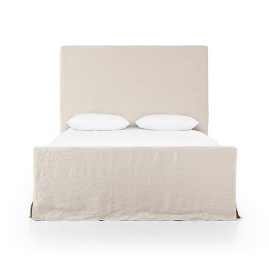 Daphne Queen Slipcover Bed - Brussels Natural by Four Hands