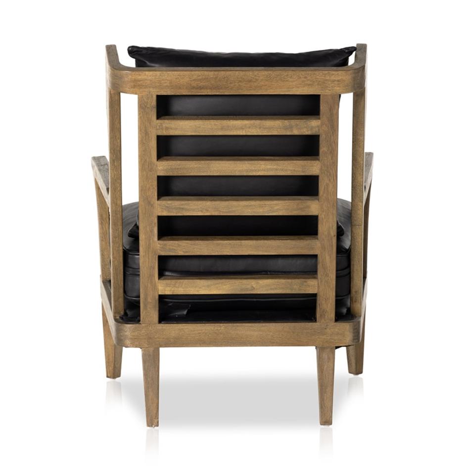 Lennon Chair In Heirloom Black by FOUR HANDS