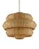 Antibes Grande Chandelier In Khaki & Natural by Currey & Company