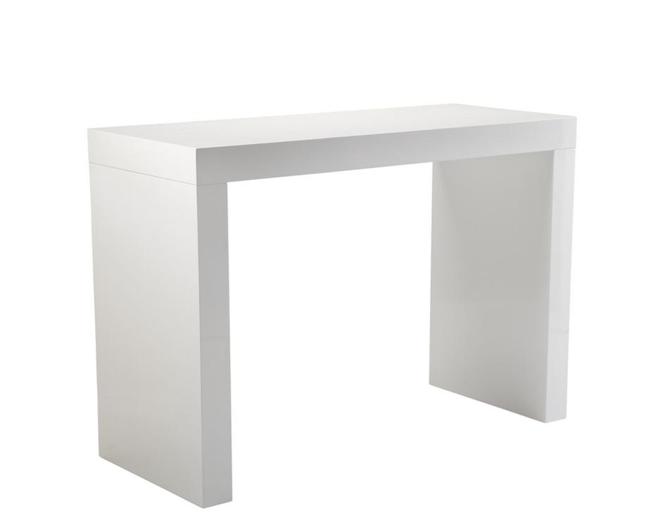 FARO C-SHAPE BAR TABLE - WHITE by Sunpan