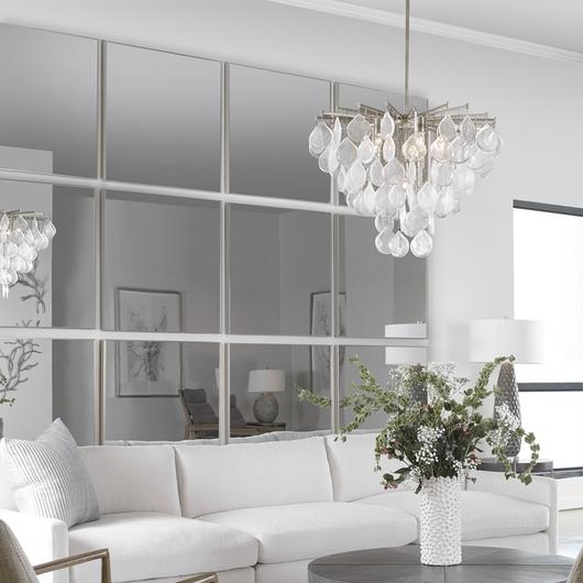 Alexo Silver Square Mirror by Uttermost