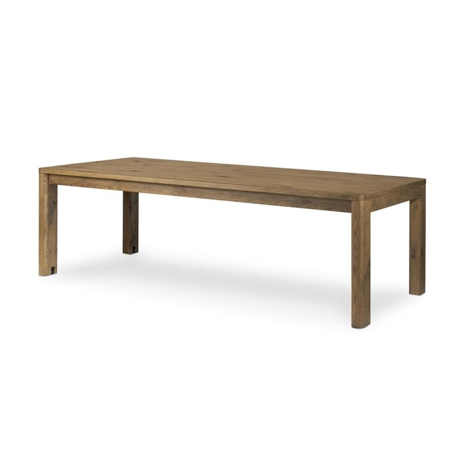 Noeline Double Extension Dining Table - Resawn Worn Oak by Four Hands