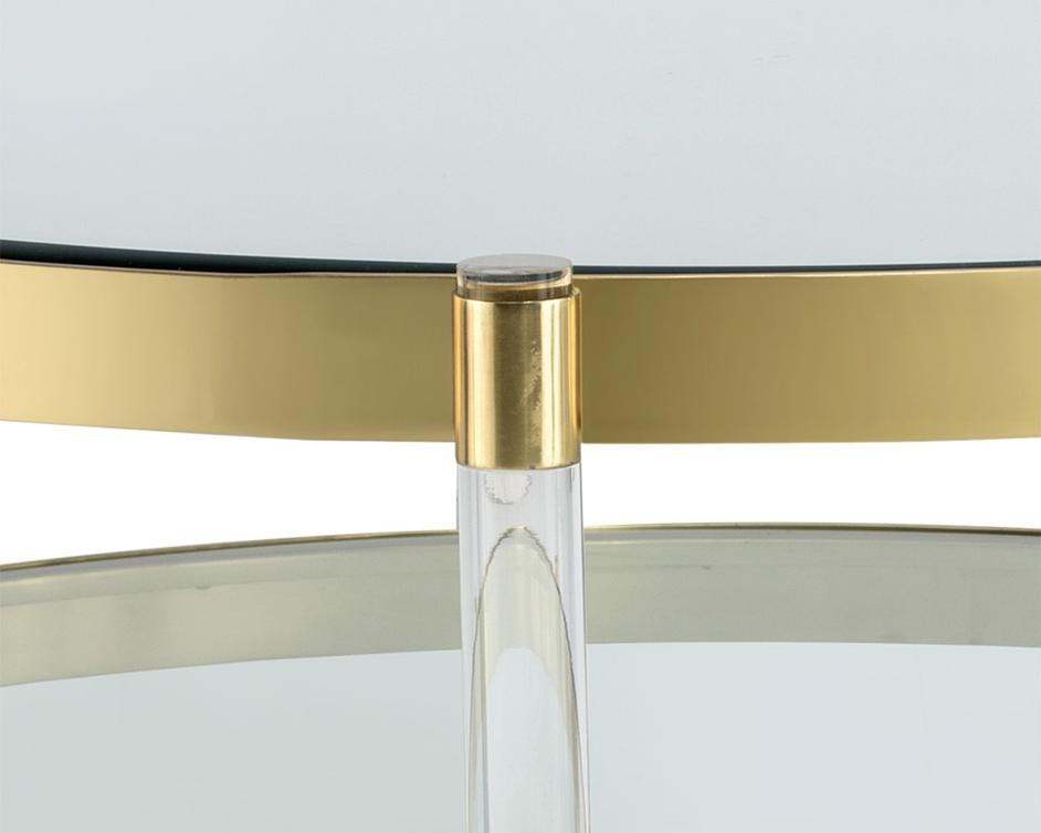 York Coffee Table - Brass by Sunpan
