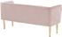 Tim Bench In Pink Velvet by Meridian Furniture