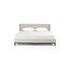 Newhall King Bed In Plushtone Linen by FOUR HANDS