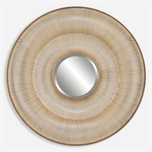 Bauble Round Gold Mirror by Uttermost