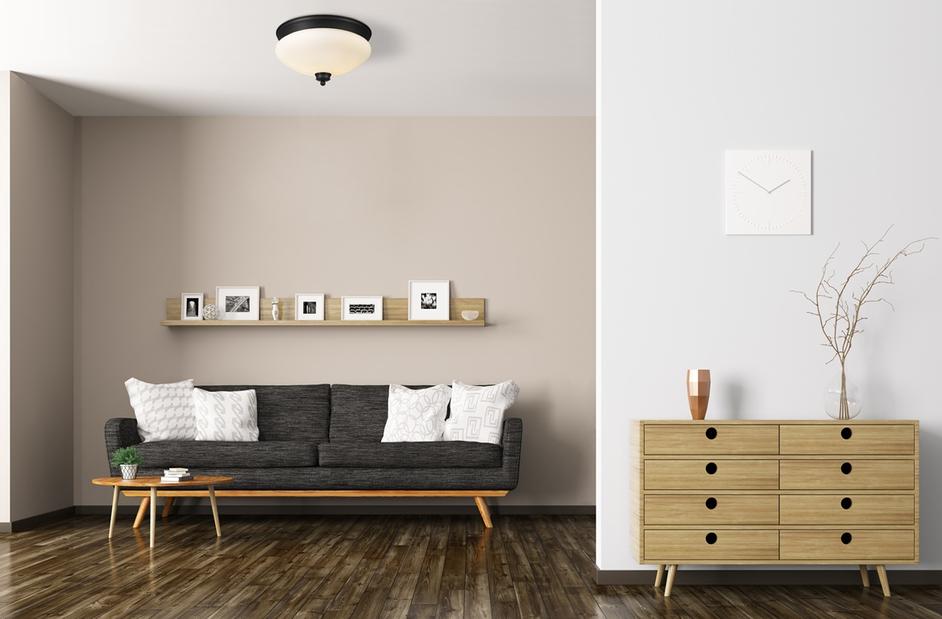 Amon 2 Light Flush Mount in Matte Black Finish by Z-Lite