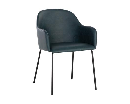 HENSLEY DINING ARMCHAIR - DARK TEAL by Sunpan