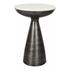 FONT SIDE TABLE WHITE MARBLE by Moes Home