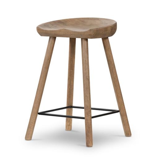Barrett Stool In Natural Matte In Counter by FOUR HANDS