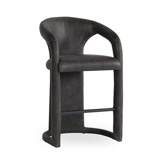 Archie Distressed Leather 26" Counter Stool by Classic Home