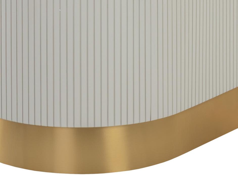 PALOMA DINING TABLE - OVAL - WHITE MARBLE - 84" by Sunpan