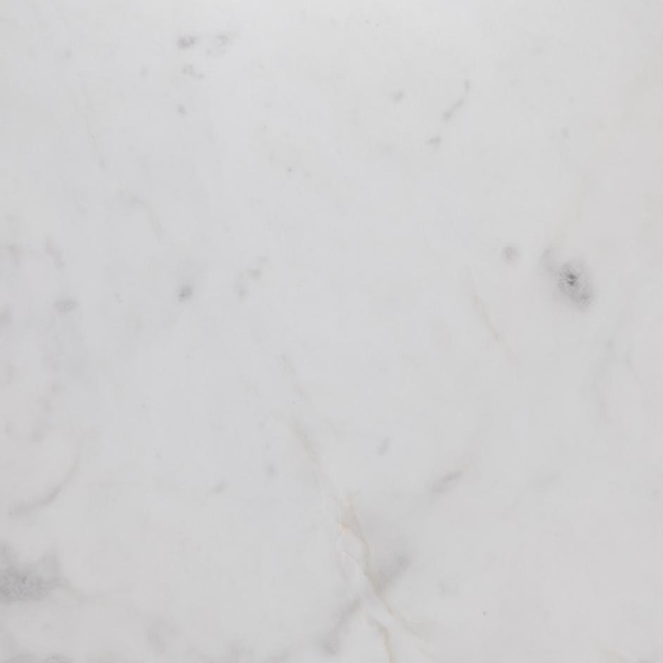 Delune Nightstand In Polished White Marble by FOUR HANDS