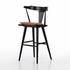 Ripley Stool With Cushion In Black Oak In Bar by FOUR HANDS