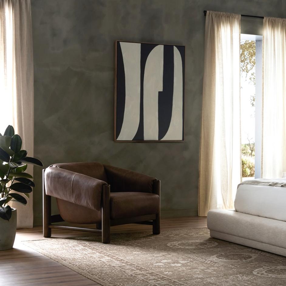 Boden Chair in Palermo Cigar by FOUR HANDS