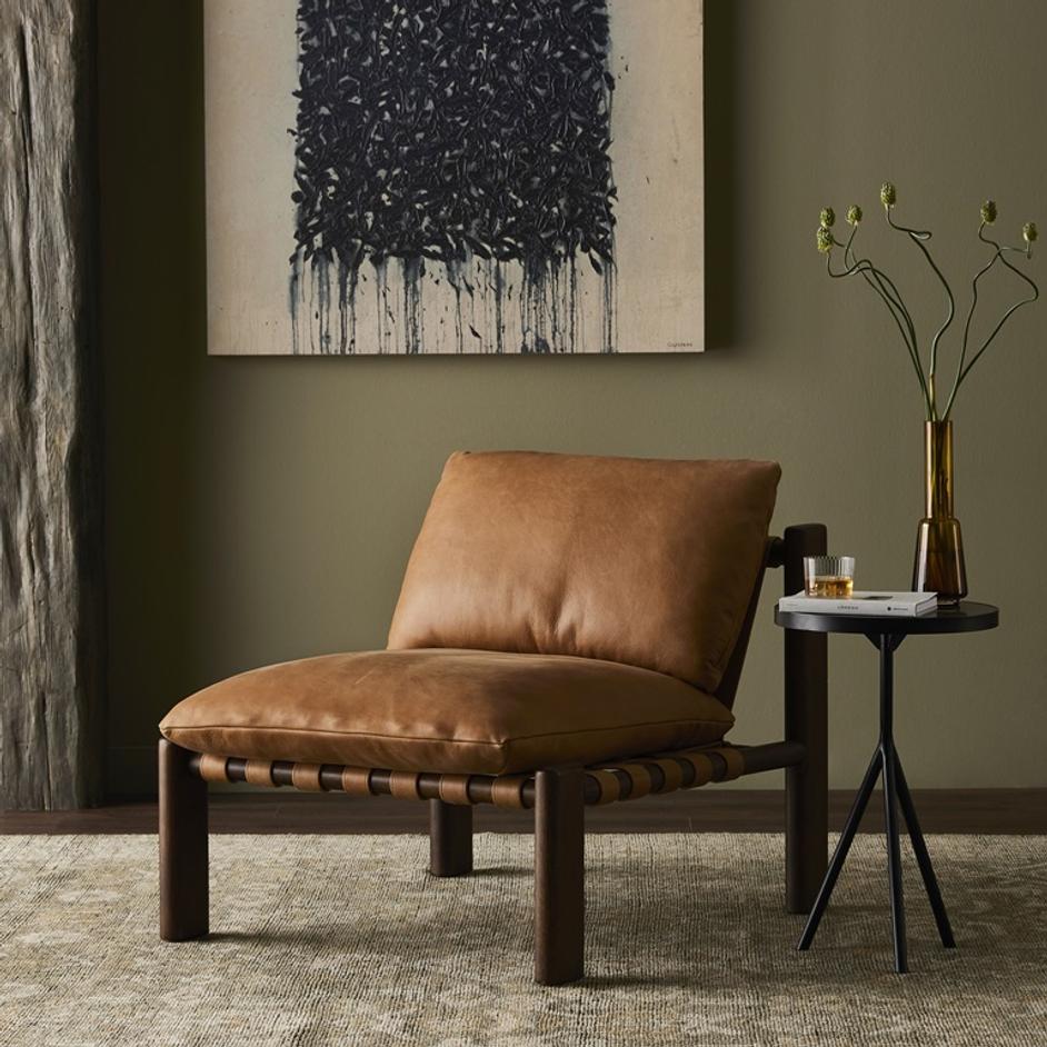 Shelton Chair In Palermo Cognac by FOUR HANDS