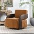 Toscana Swivel Accent Chair Amber by Classic Home