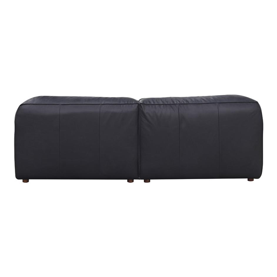 FORM NOOK MODULAR SECTIONAL VANTAGE BLACK LEATHER by Moes Home