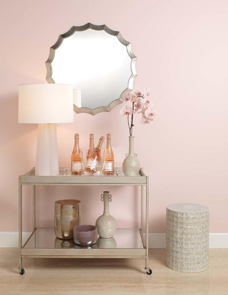 Wildflower Indoor/Outdoor Ceramic Side Table, Cream by Jamie Young