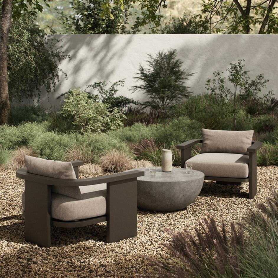 Tahana Outdoor Metal Chair - Casa Grey by Four Hands