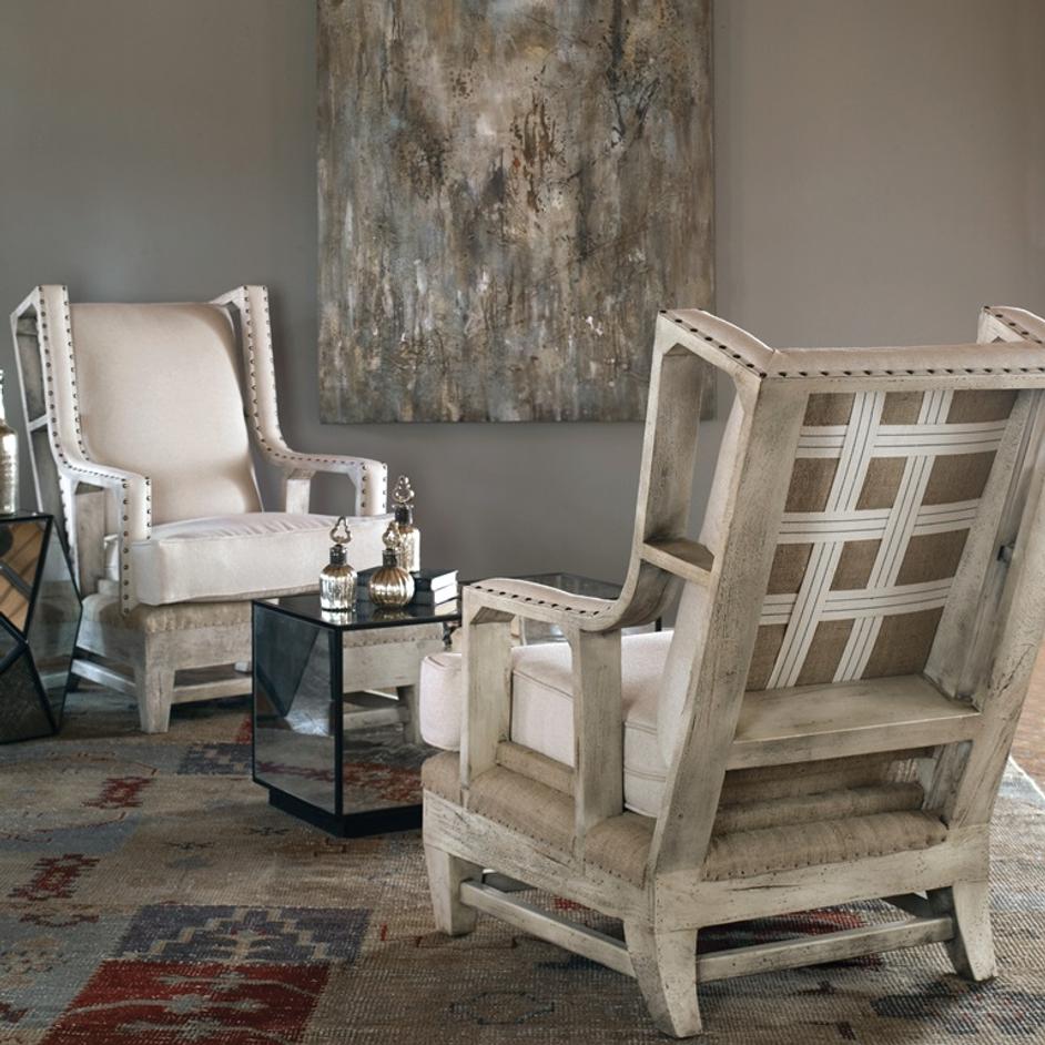 Schafer Linen Armchair by Uttermost
