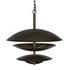 Nora Chandelier, Metal with Aged Brass Finish by Noir Furniture