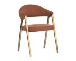 Burgos Dining Armchair - Belfast Rust by Sunpan