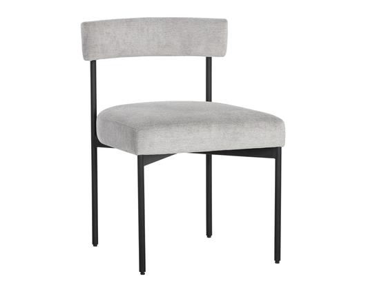 Seneca Dining Chair - Black - Polo Club Stone by Sunpan