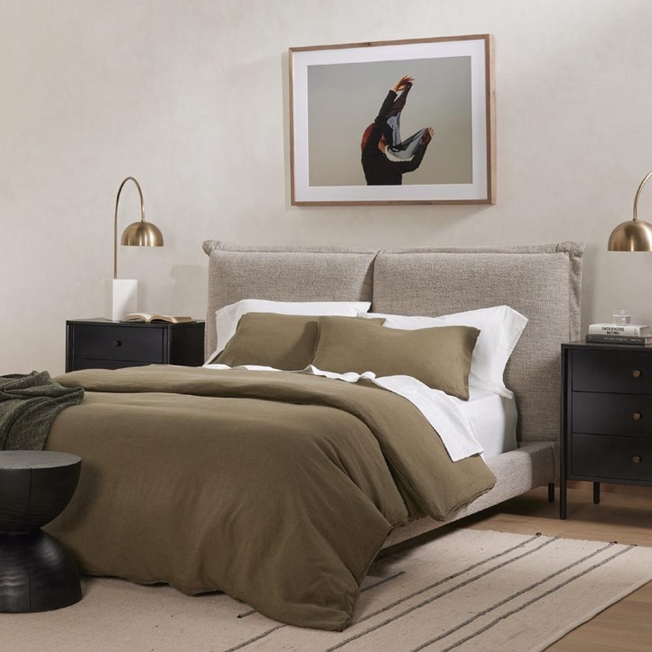 Inwood King Bed - Merino Porcelain by Four Hands