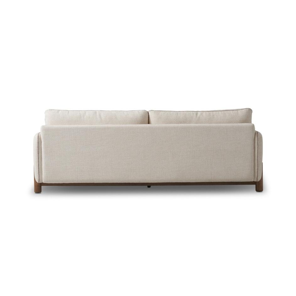Rennick Sofa-96" In Palma Cream And Aged Parawood by Four Hands