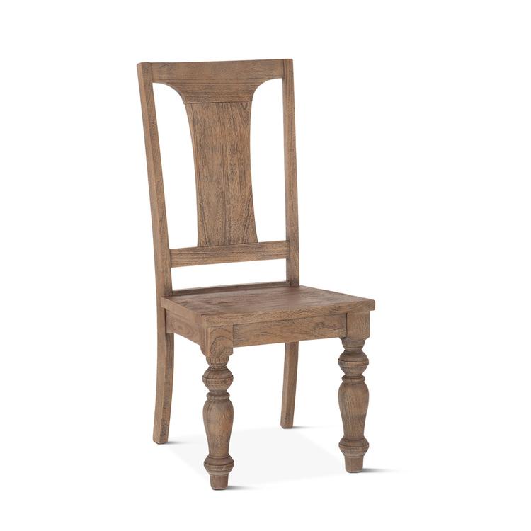 Colonial Plantation Mango Wood Dining Chair in Weathered Teak by Home Trends & Design