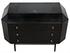Rhiana Mahogany Dresser with Brass Pulls in Hand-Rubbed Black Finish by Noir Furniture