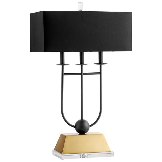 Euri Table Lamp in Black and Gold by Cyan Design