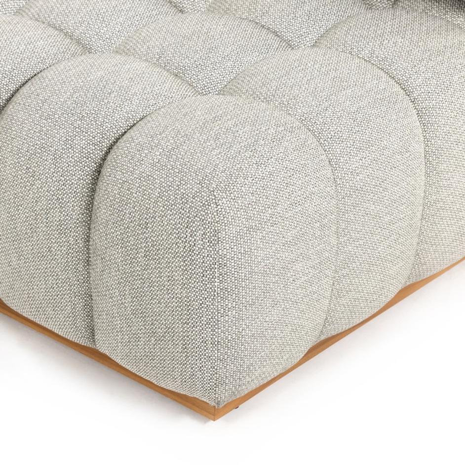 Roma Outdoor Sectional In Armless Pc In Ash by FOUR HANDS