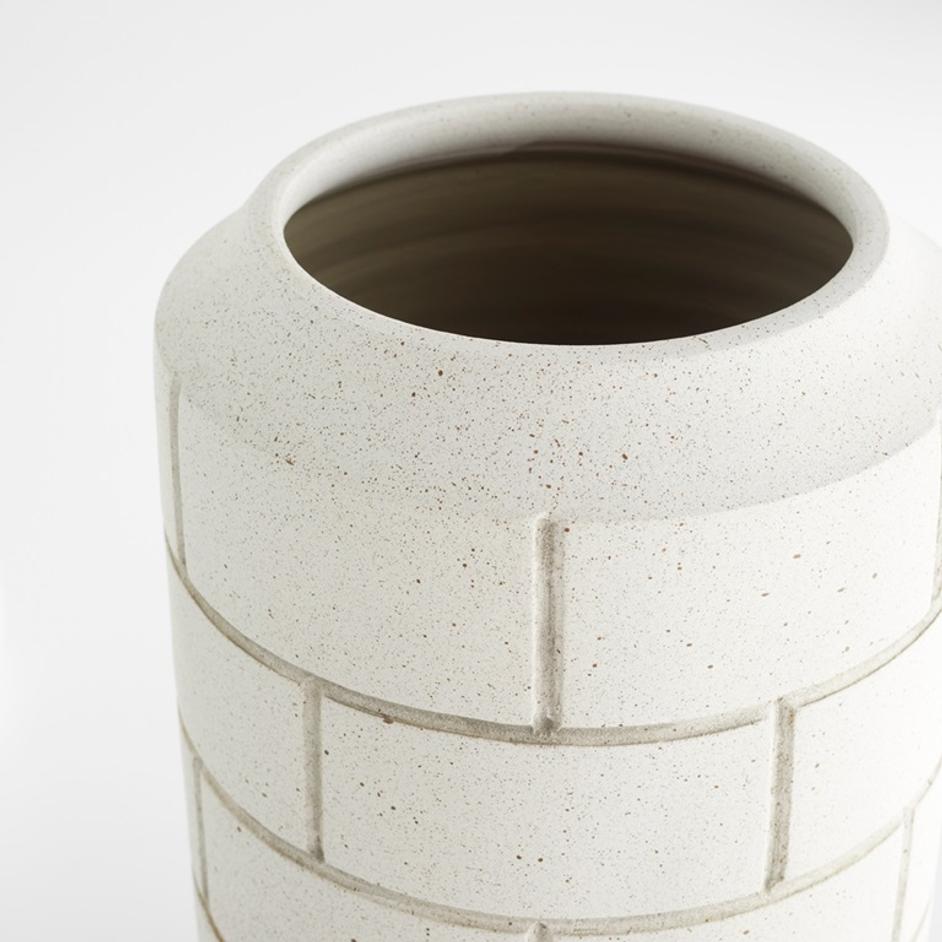 Mason Vase | White -Small by Cyan Design