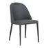 BURTON DINING CHAIR BLACK FADE VEGAN LEATHER-M2 by Moes Home