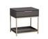 Rebel Nightstand - Gold - Charcoal Grey by Sunpan