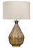 Daybreak Iron Table Lamp with Linen Shade, Grey Enameled by Jamie Young