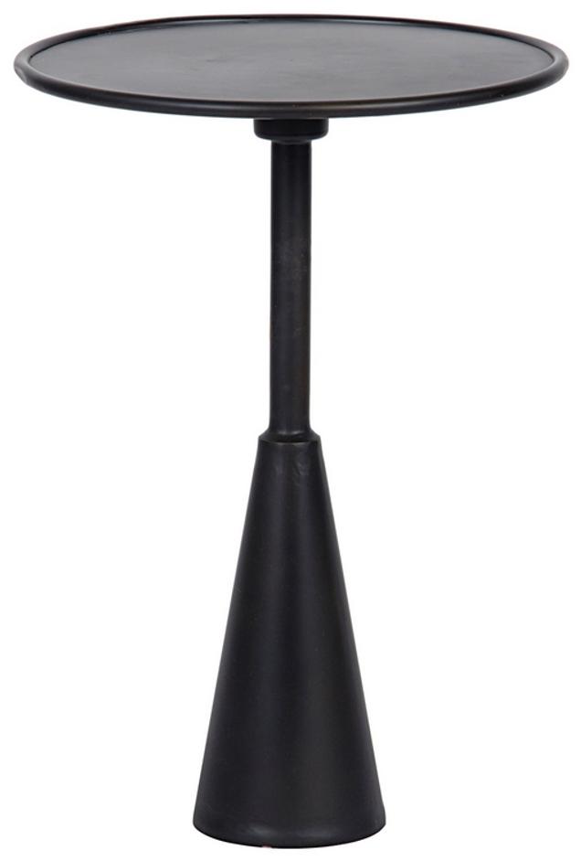 Hiro Side Table, Black Steel by Noir Furniture