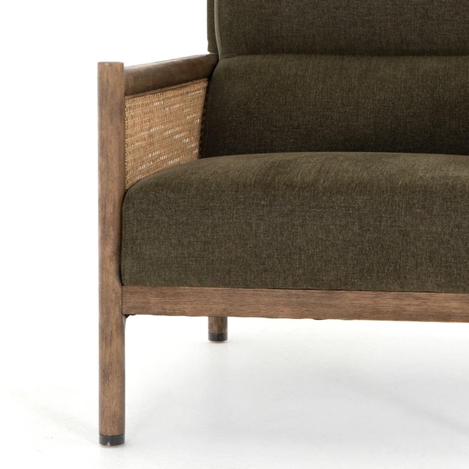 Kempsey Chair In Sutton Olive by FOUR HANDS