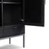 Cressida Bar Cabinet - Black Linen by Four Hands