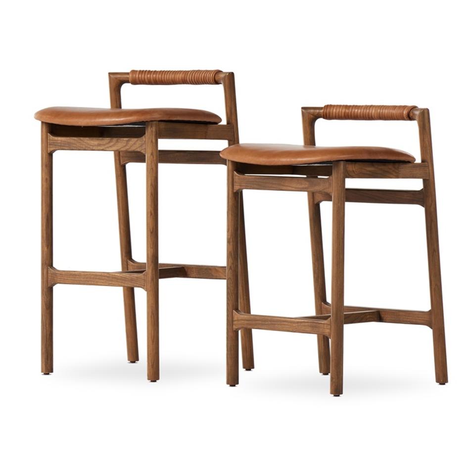 Baden Stool In Haven Tobacco In Bar by FOUR HANDS
